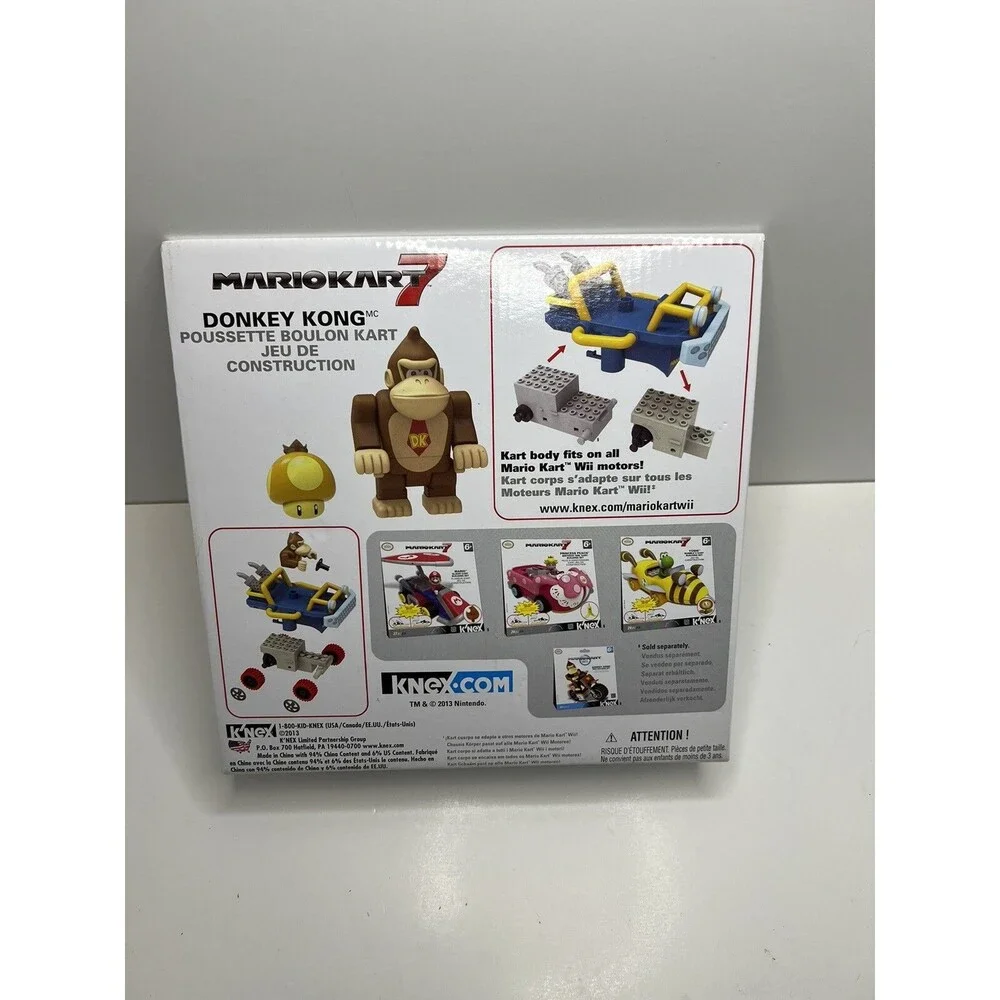 Mariokart 7 Donkey Kong Bolt Buggy Kart Building Set K'NEX Nintendo 25 PC‎